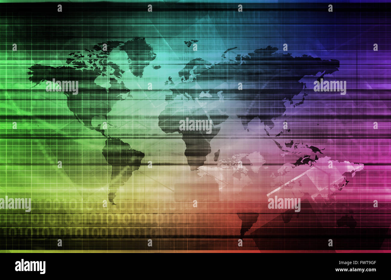 Una moderna tecnologia di comunicazione e la mobilità Concept Art Foto Stock