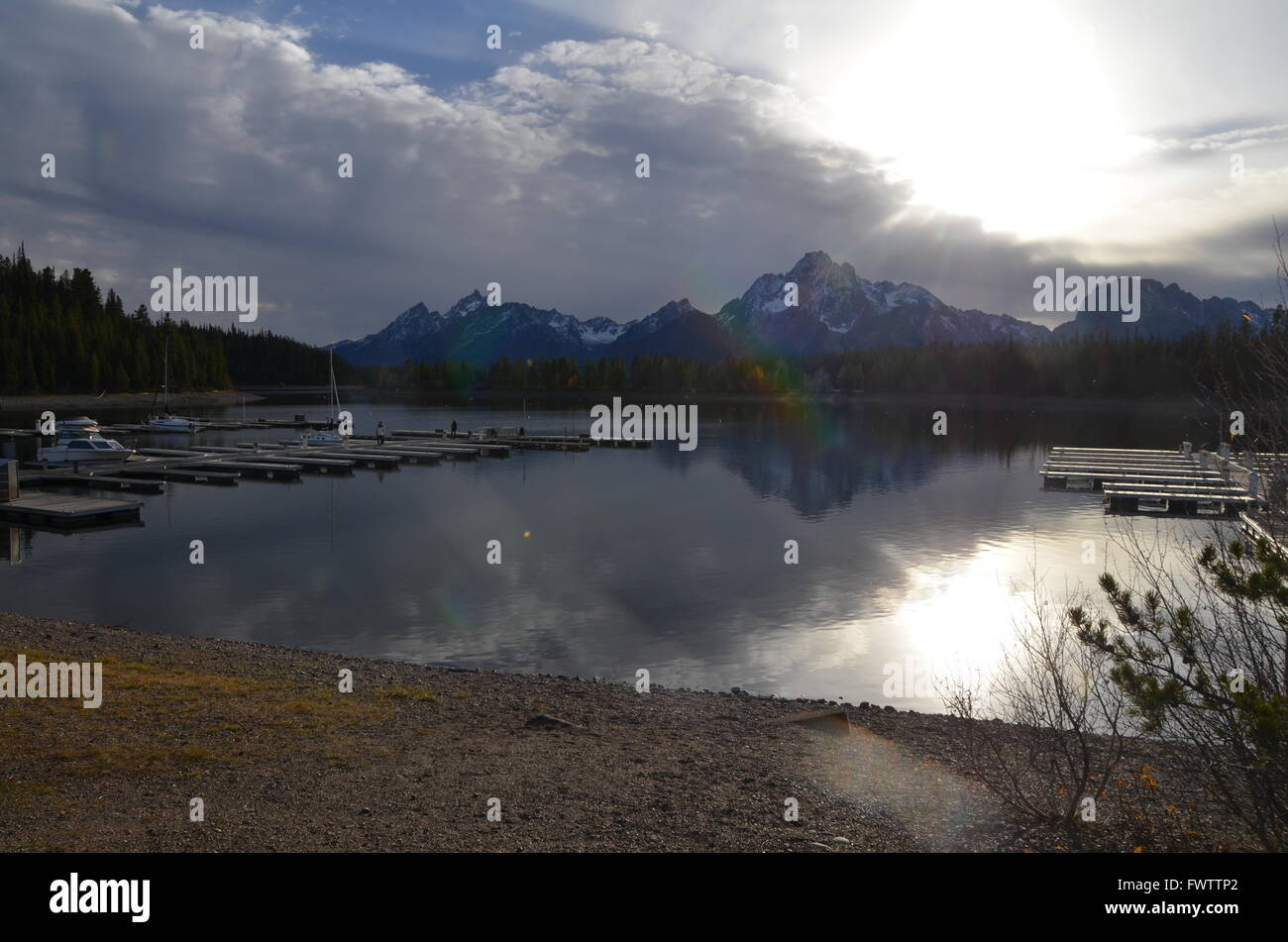 Colter Bay, il lago Jackson, Jackson, Wyoming USA Foto Stock