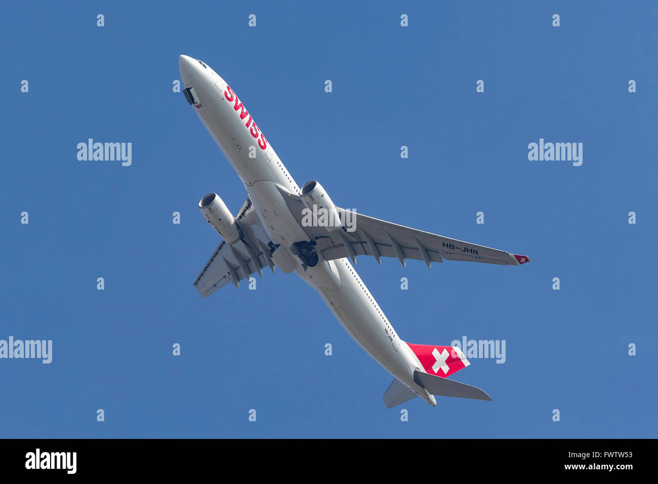 Swiss International Air Lines Airbus A330 (A330-343) HB-JHN Foto Stock