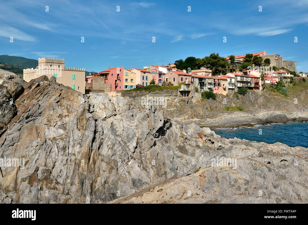 Costa di Collioure in Francia Foto Stock