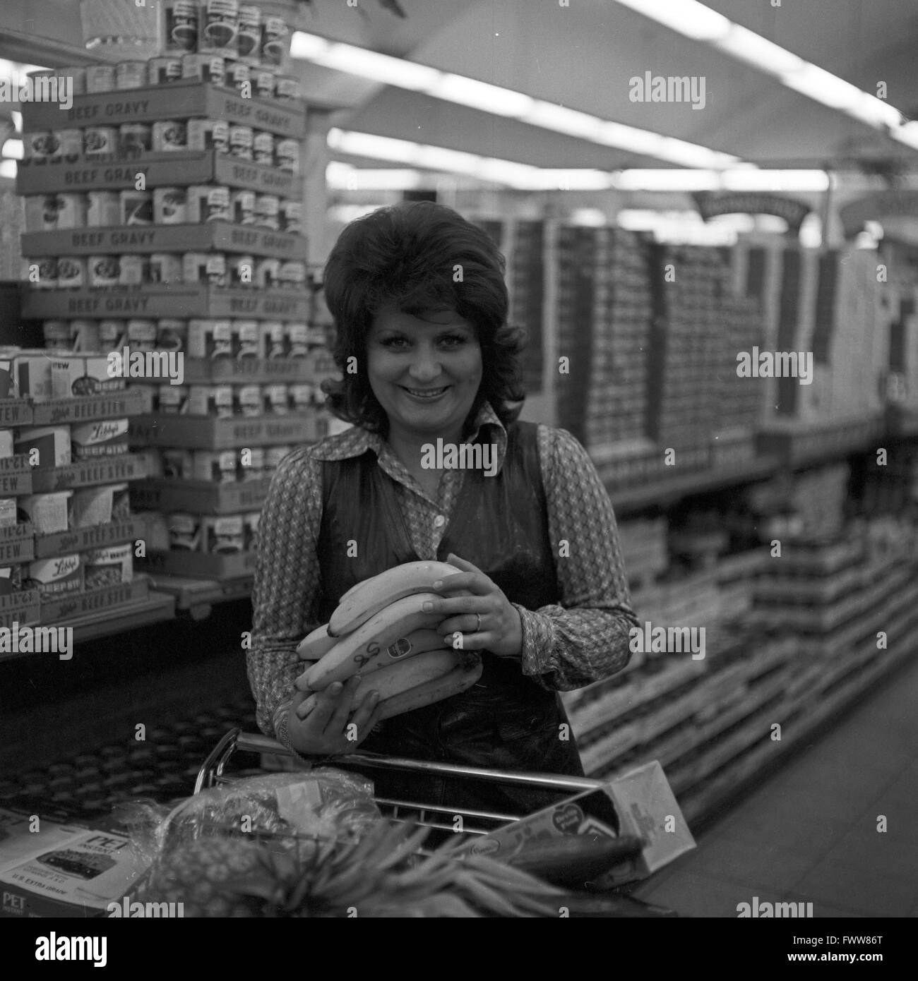 Deutsche Schlager-, Blues- und Jazzsängerin gioia Fleming, Deutschland 1970er Jahre. Il tedesco Schlager, blues e jazz cantante gioia Fleming, Germania degli anni settanta. Foto Stock