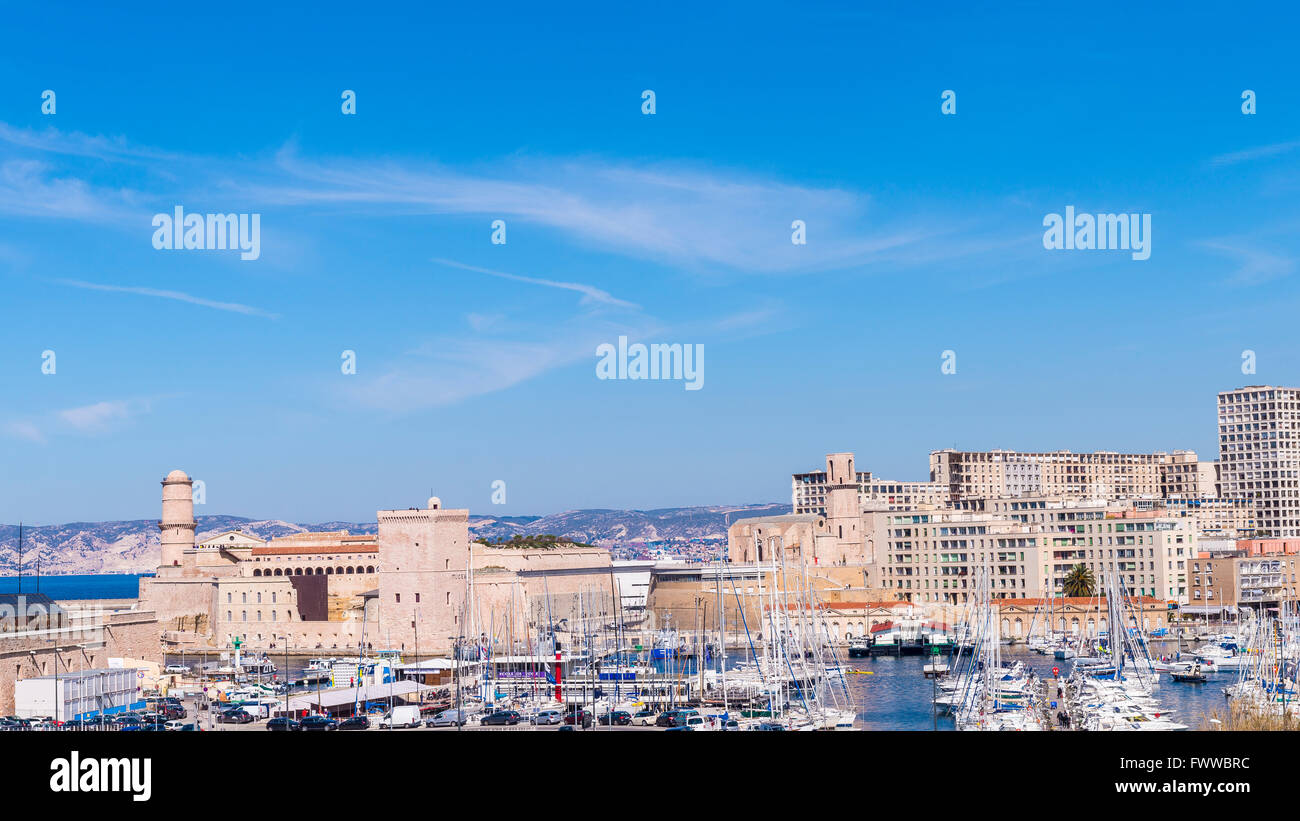 Fort St Jean Marseille Bouche du Rhone Francia Foto Stock