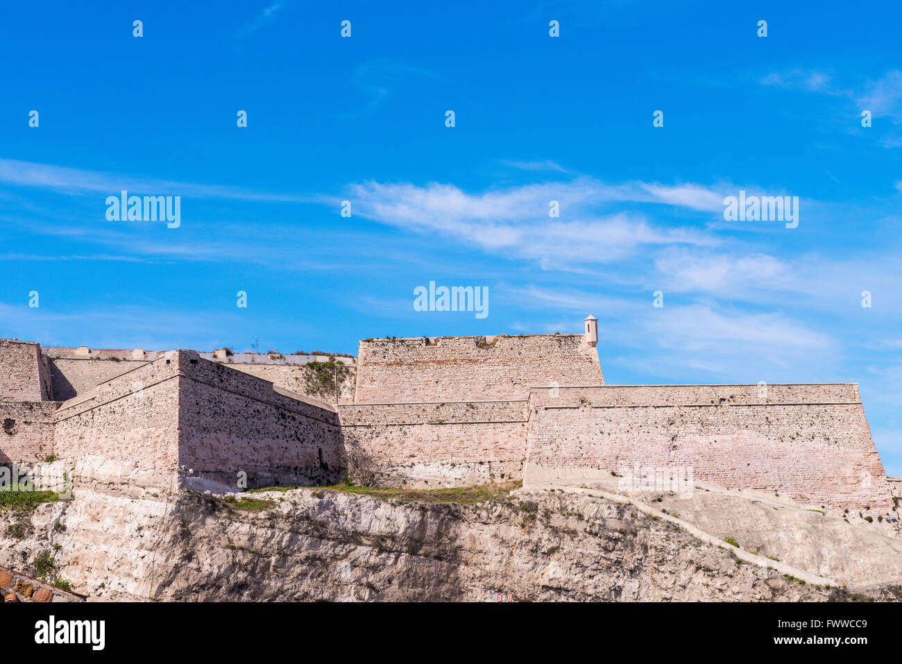 Fort St Nicolas Marseille bouche du Rhone Francia 13 paca Foto Stock