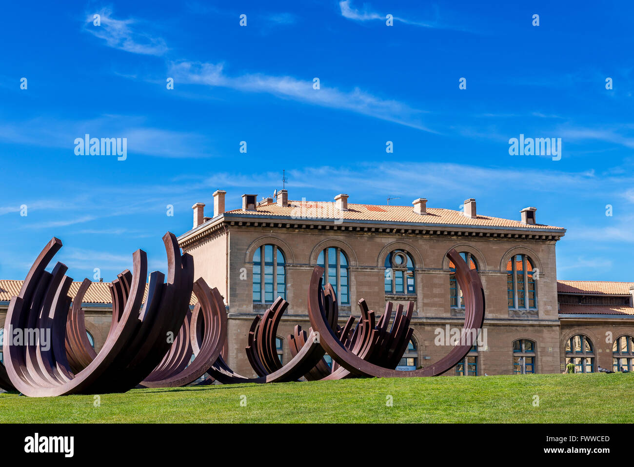 La scultura du Pharo Marsiglia Bouche du Rhone Francia Foto Stock