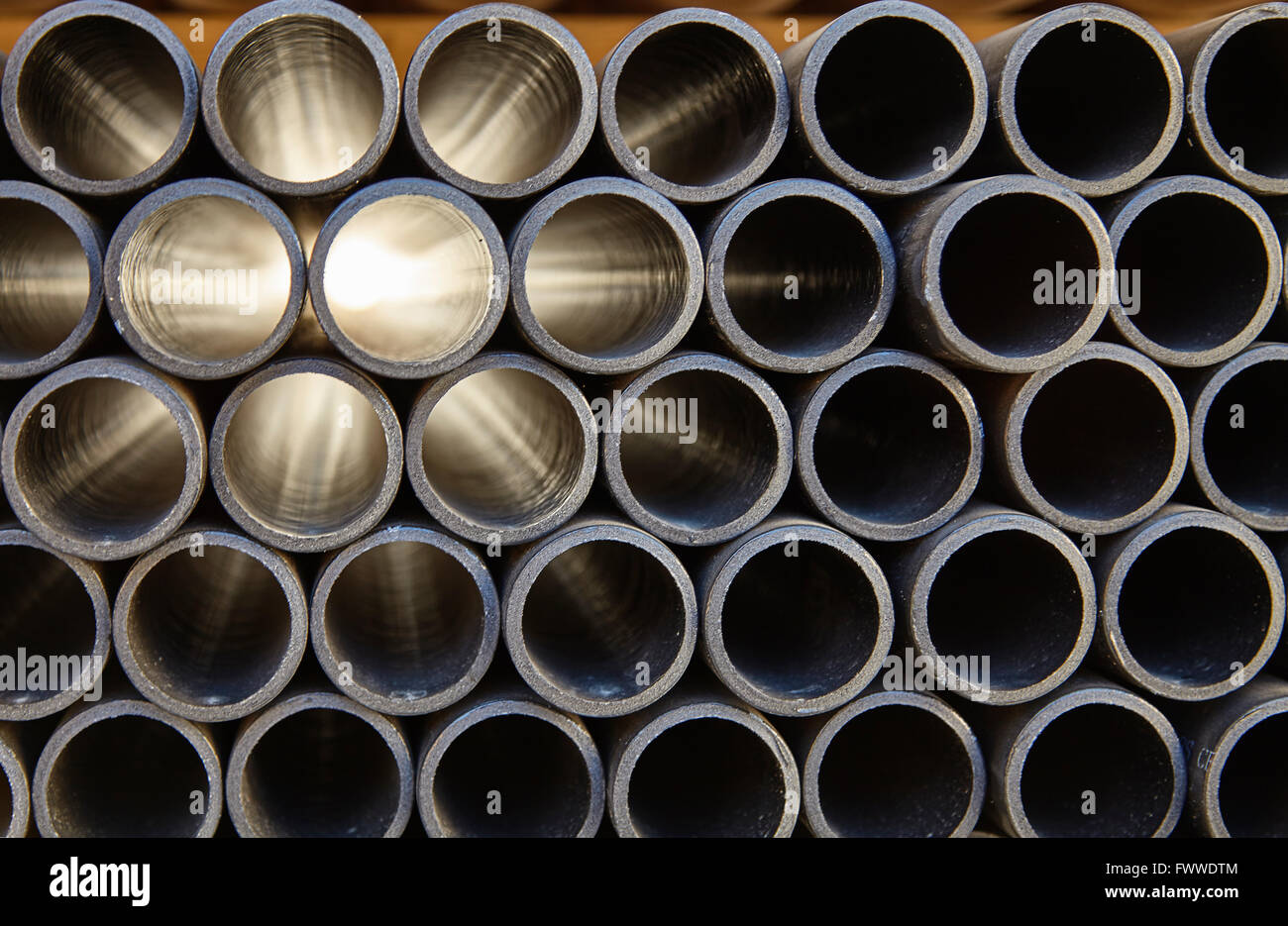 Tubo in plastica ABS di tubi in pvc per la costruzione edilizia Foto stock  - Alamy