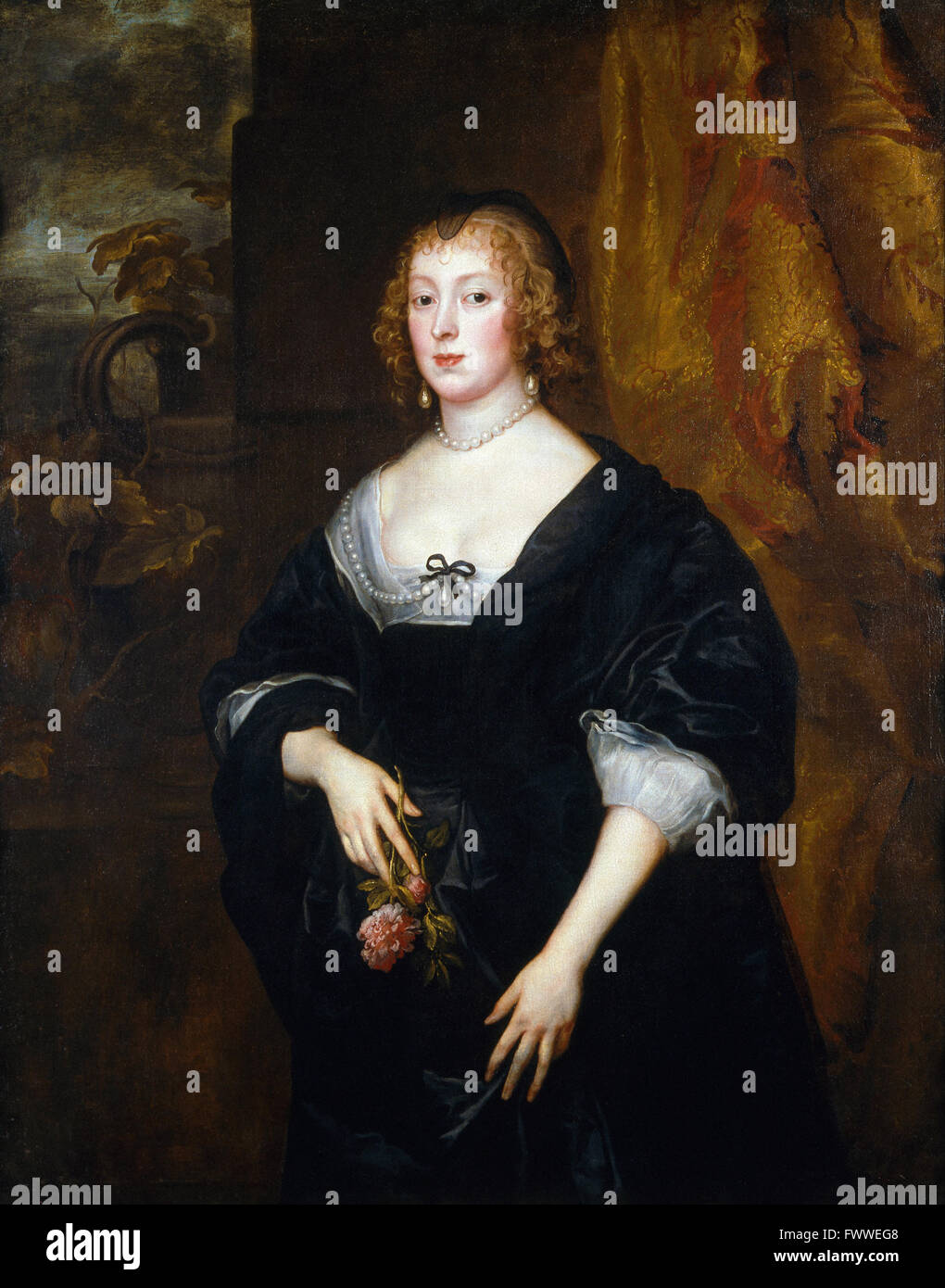 Sir Anthony van Dyck - Lady Dacre - Denver Art Museum Foto Stock