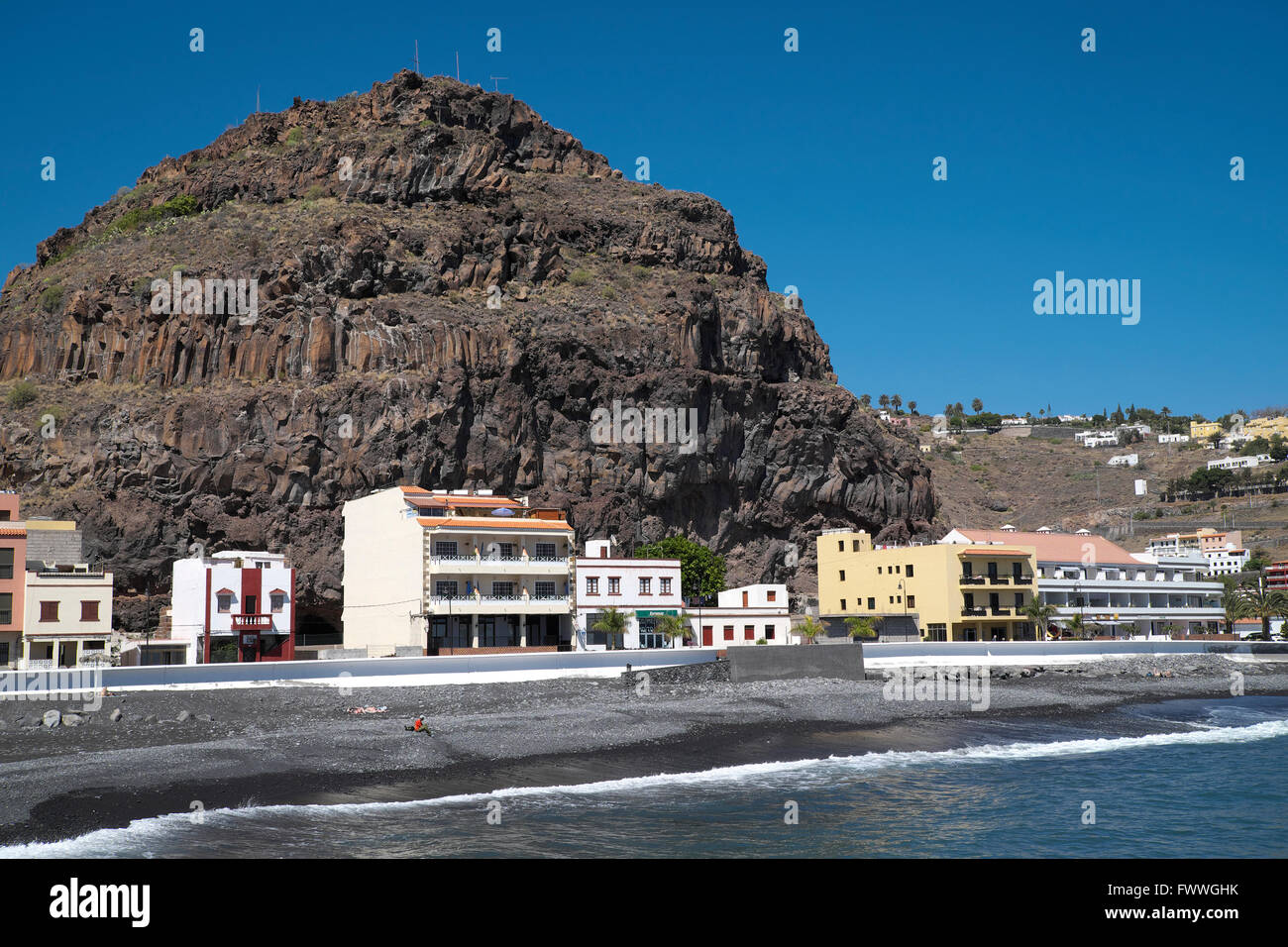 Playa de Santiago, La Gomera, isole Canarie, Spagna Foto Stock