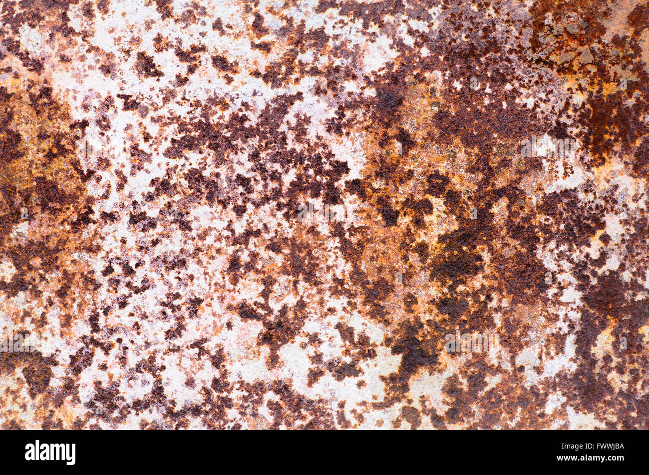 Vecchio weathered metallo arrugginito texture di sfondo Foto Stock