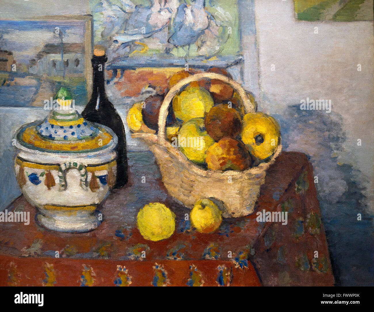 Ancora in vita con zuppiera, nature morte a la soupiere, di Paul Cezanne 1877 Musee D'ORSAY Parigi Francia Europa Foto Stock