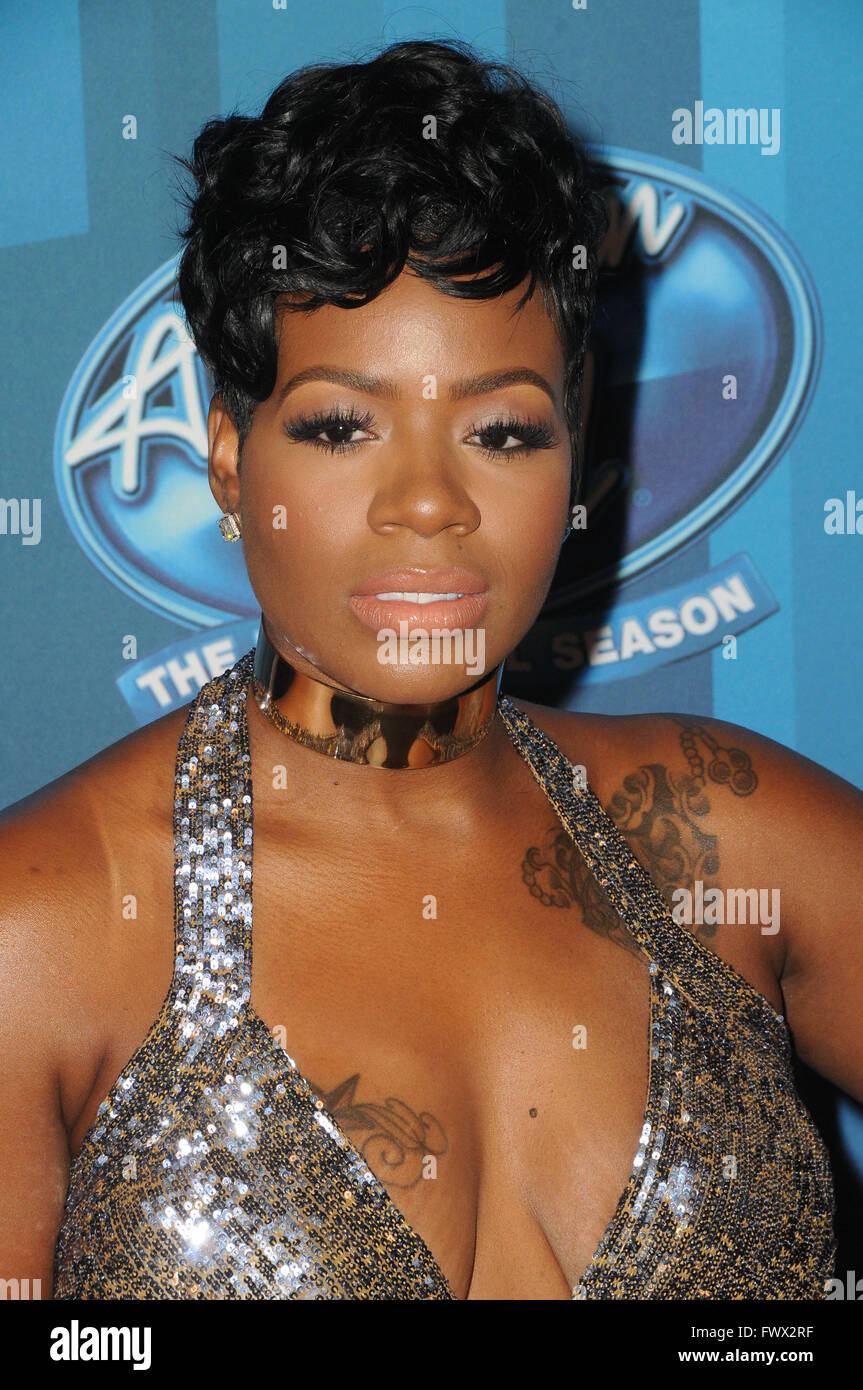 Hollywood, CA, Stati Uniti d'America. 7 apr, 2016. Fantasia. Gli arrivi per FOX ''American Idol'' finale per la stagione di arrivederci tenutosi presso il Teatro Dolby. Photo credit: Birdie Thompson/AdMedia Credito: Birdie Thompson/AdMedia/ZUMA filo/Alamy Live News Foto Stock