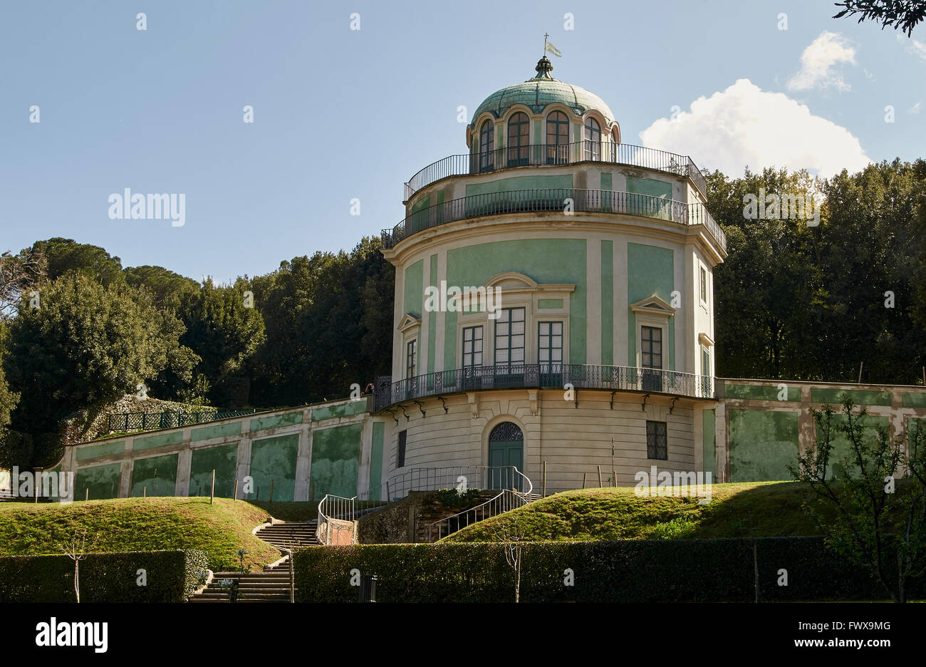 Il Kaffeehaus è un padiglione nel giardino di Boboli dove gli ospiti del Granduca e la sua famiglia potrebbe interrompere per rinfreschi. Th Foto Stock