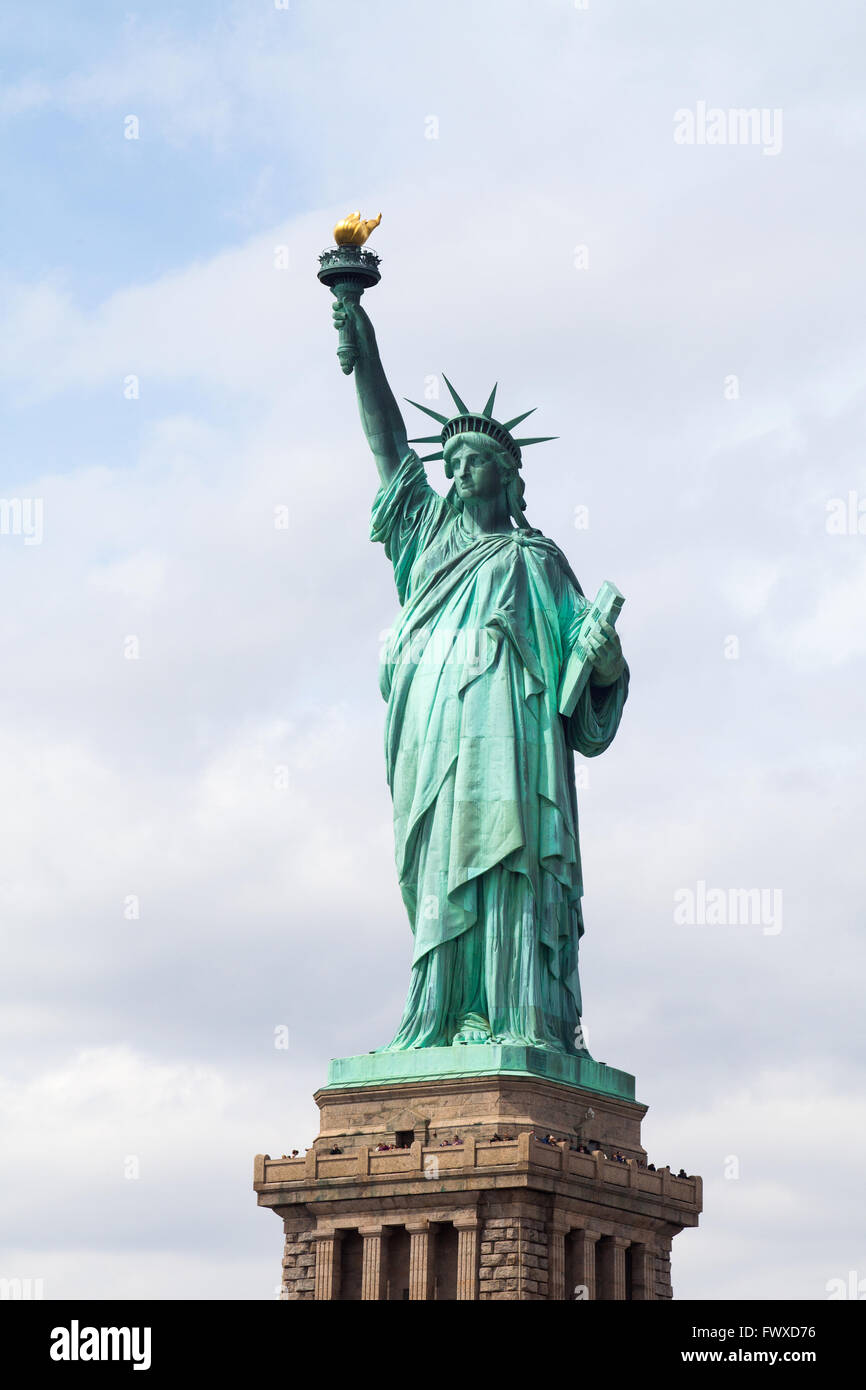 La Statua della Libertà, Liberty Island, New York City, America, Stati Uniti d'America. Foto Stock