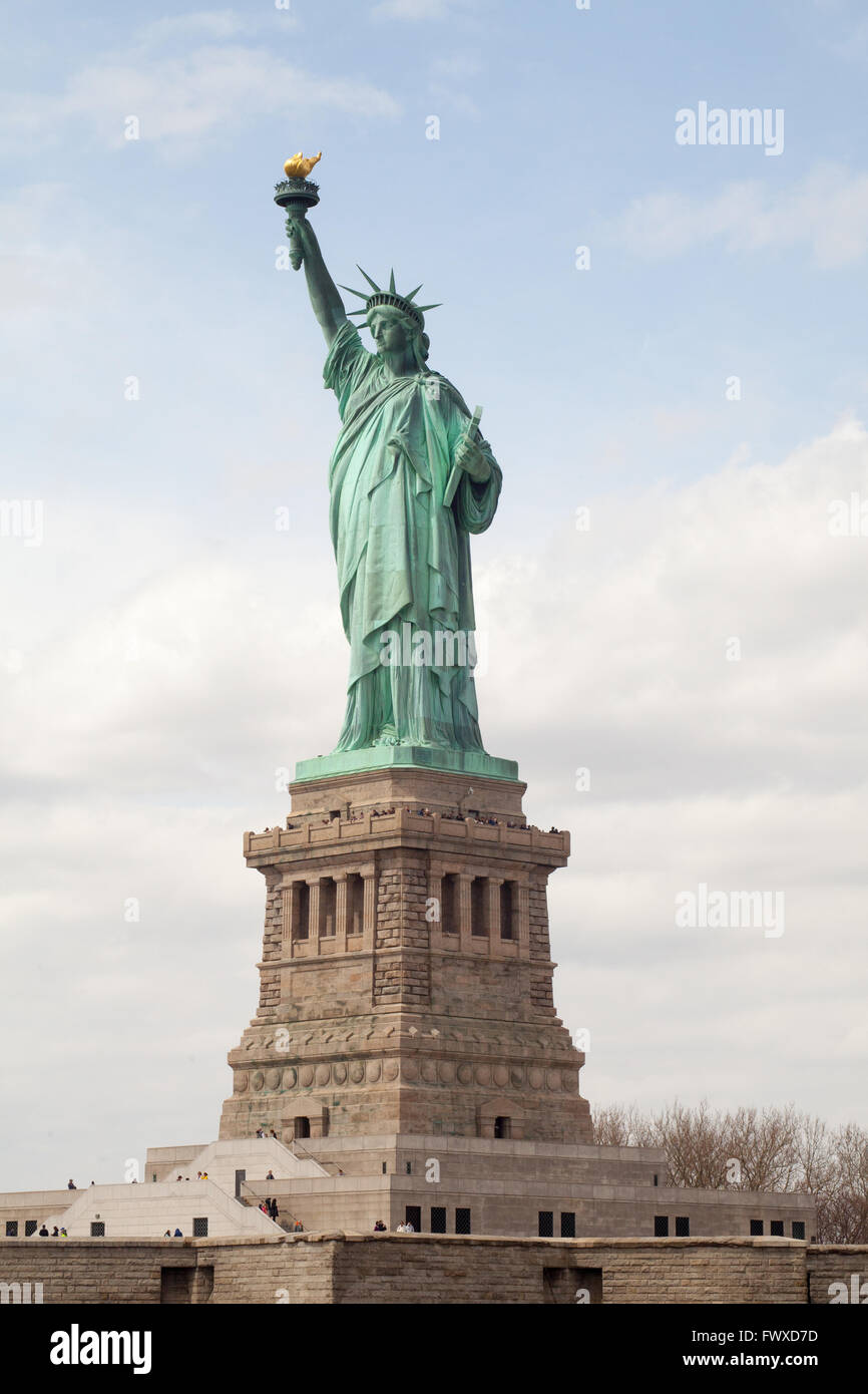 La Statua della Libertà, Liberty Island, New York City, America, Stati Uniti d'America. Foto Stock