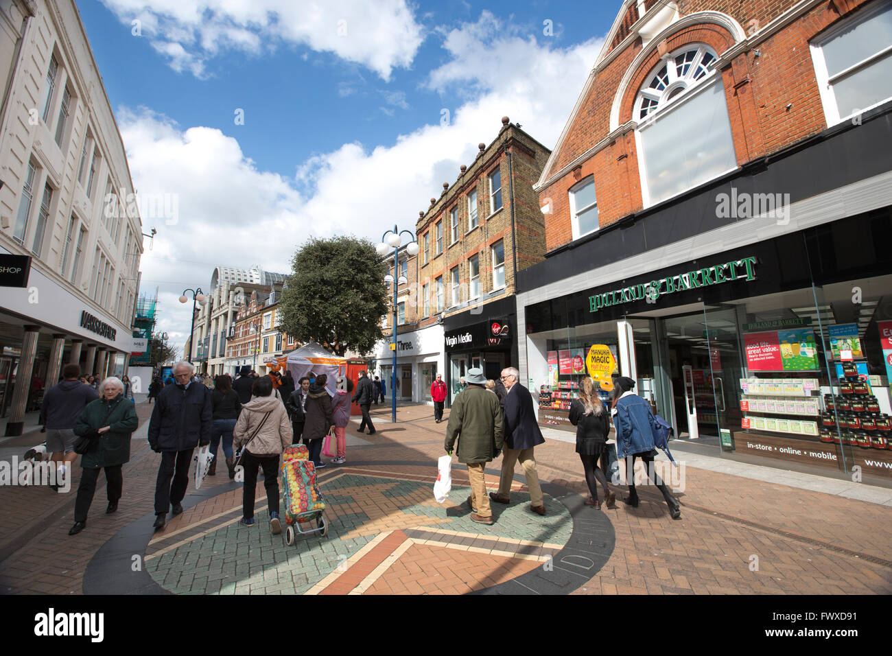 Clarence Street, Kingston upon Thames, Greater London, England, Regno Unito Foto Stock