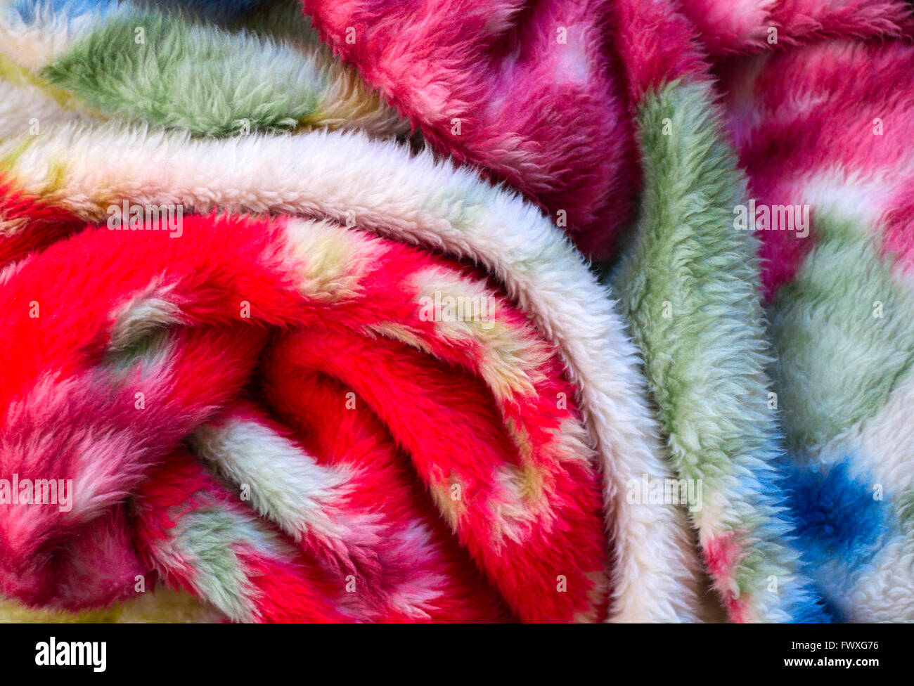 Abstract tappezzeria colorata di una coperta Foto Stock