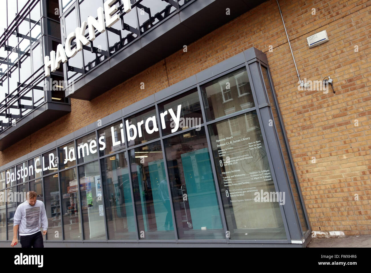 C L R James Libreria, Dalston, Londra Foto Stock