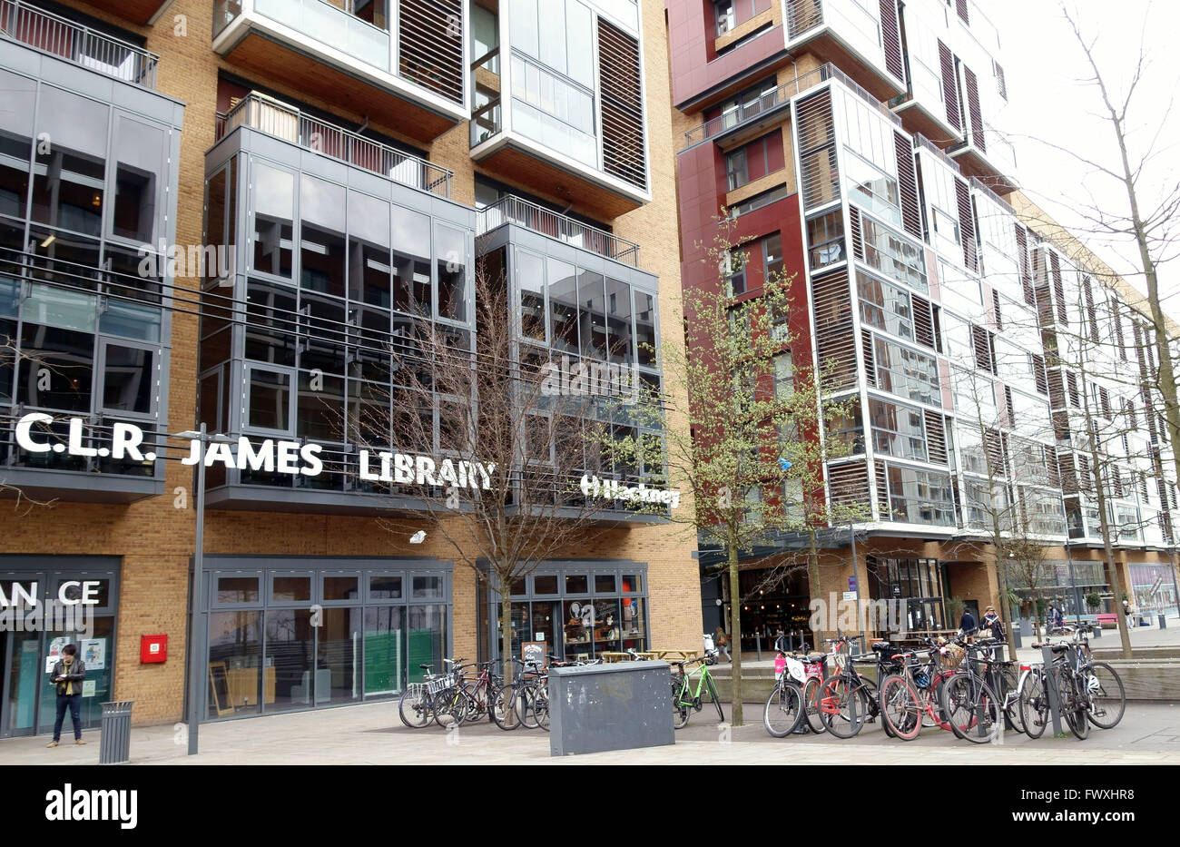 C L R James Libreria, Dalston, Londra Foto Stock
