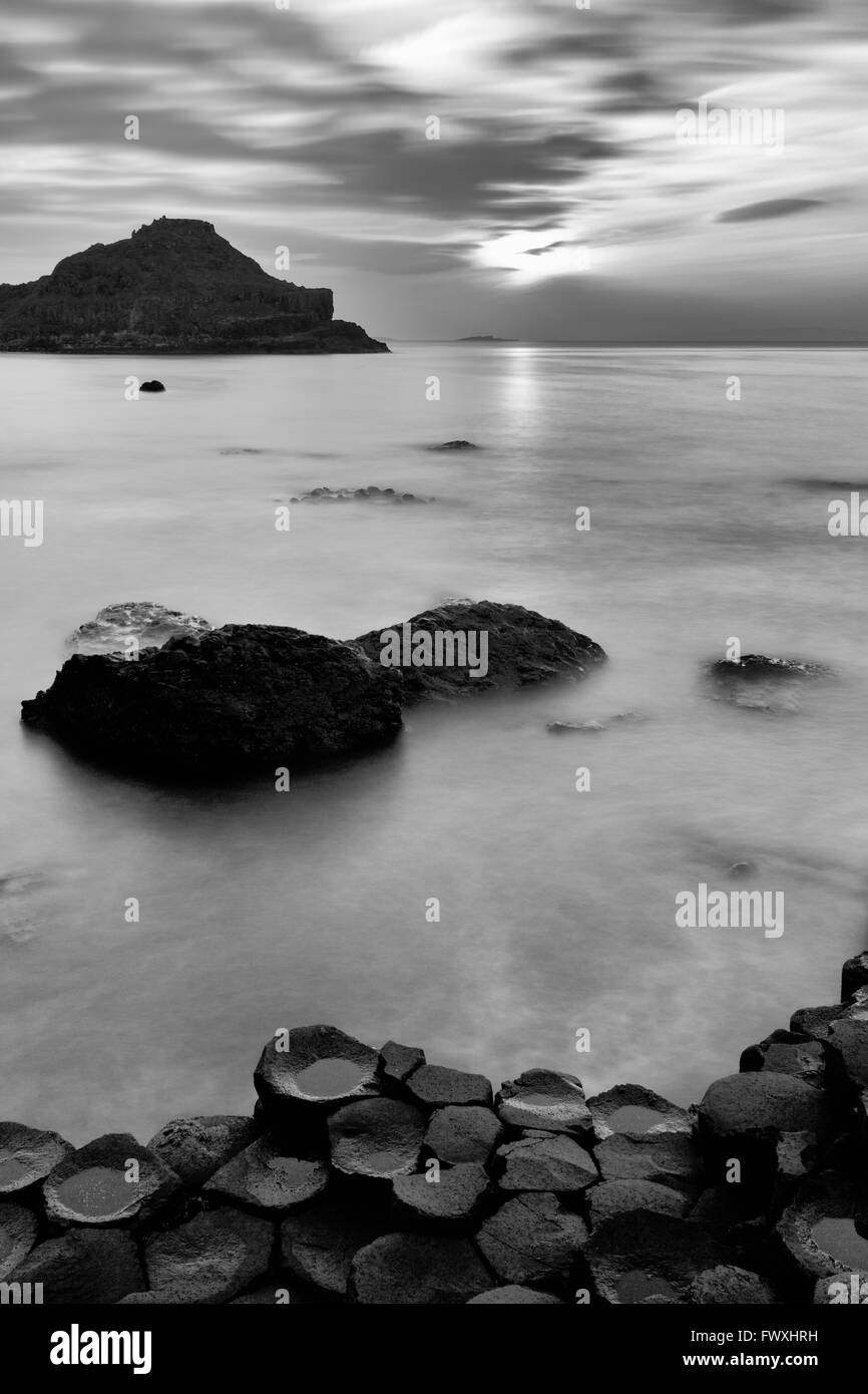 Giant's Causeway, County Antrim, Ulster (Irlanda del Nord Europa Foto Stock