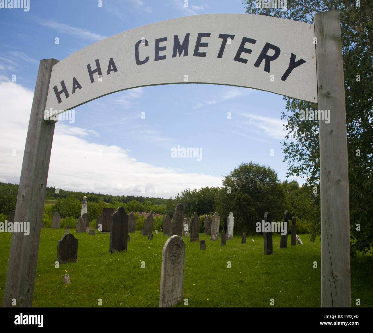 Ha Ha cimitero Foto Stock