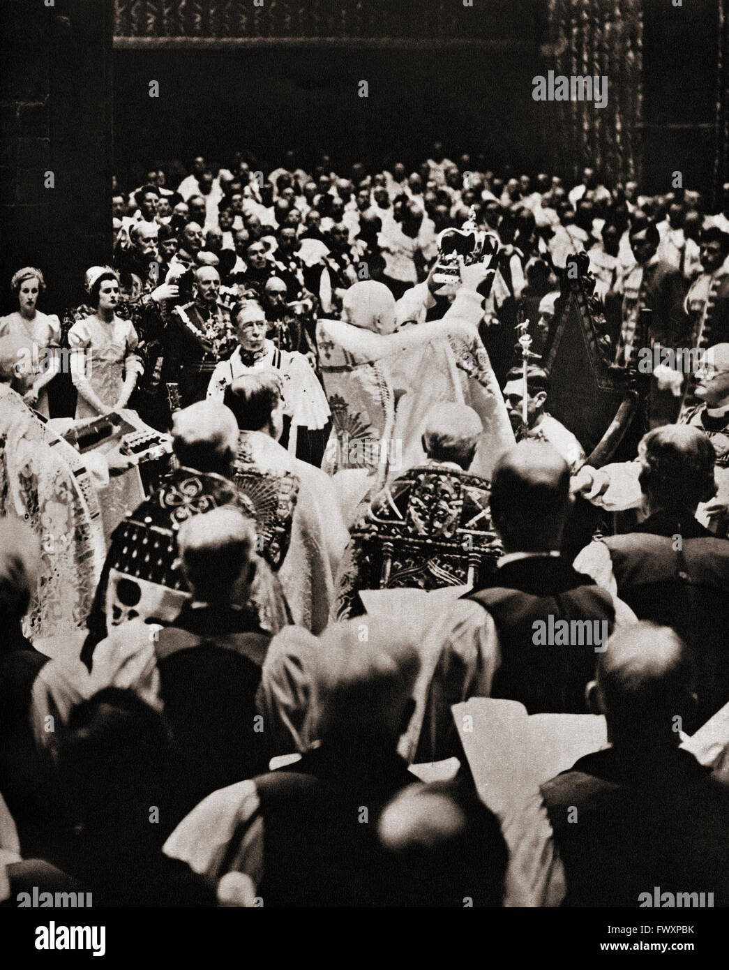 L'incoronazione di George VI, (1895 - 1952), il 12 maggio, 1937. Re del Regno Unito. Da l'Incoronazione del Re Giorgio VI e la Regina Elisabetta. Foto Stock
