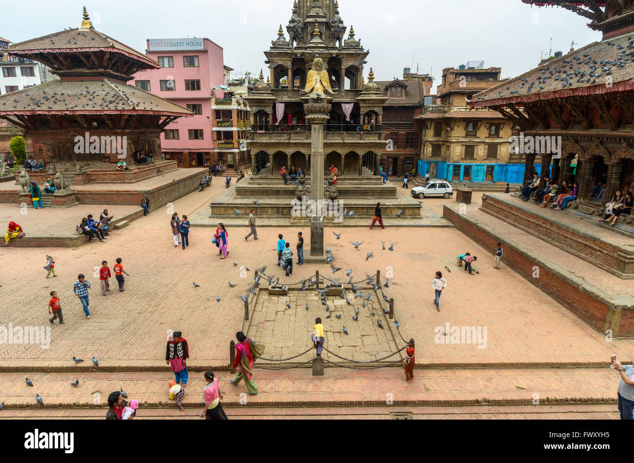 Patan Durbar Square in Nepal circa aprile 2014 Foto Stock Patan Durbar Square in Nepal circa aprile 2014 Foto Stock