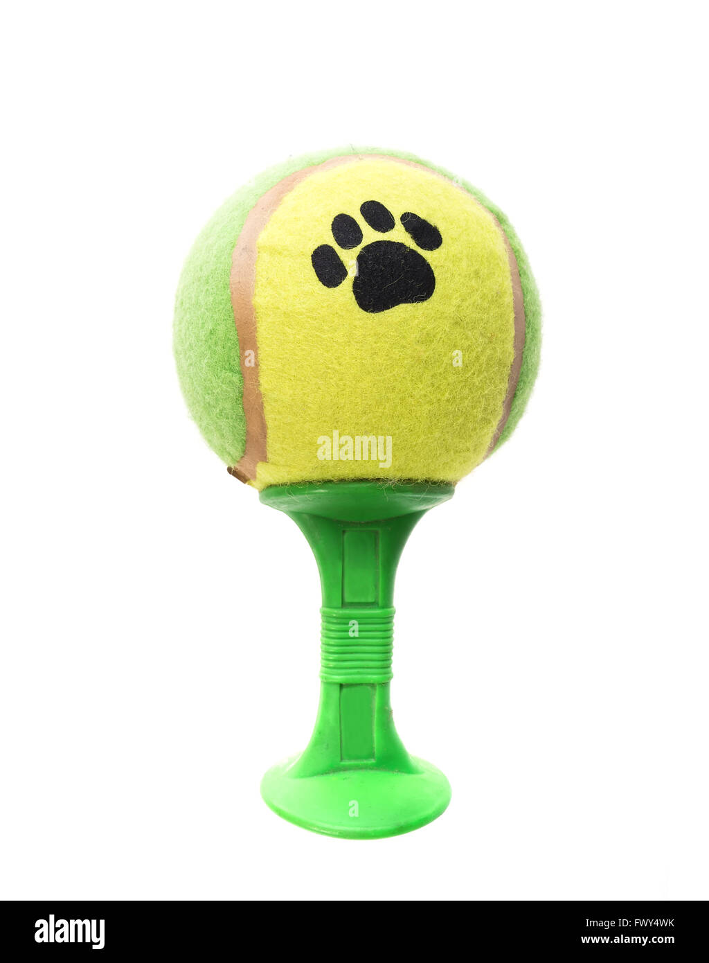 I giocattoli per animali da compagnia su sfondo bianco Foto Stock