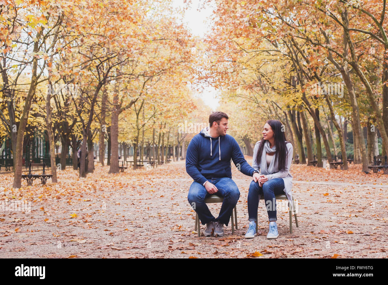 Un uomo e una donna relazione, psicologia familiare concetto, amore e dating Foto Stock