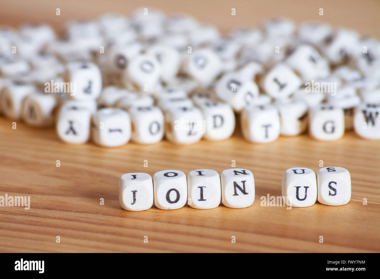 Unisciti a noi, concept Foto Stock