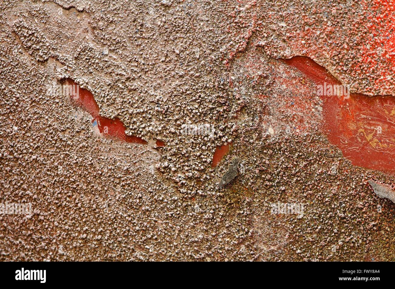 Il vecchio sfondo colorato texture pattern di ferro e di plastica. Foto Stock