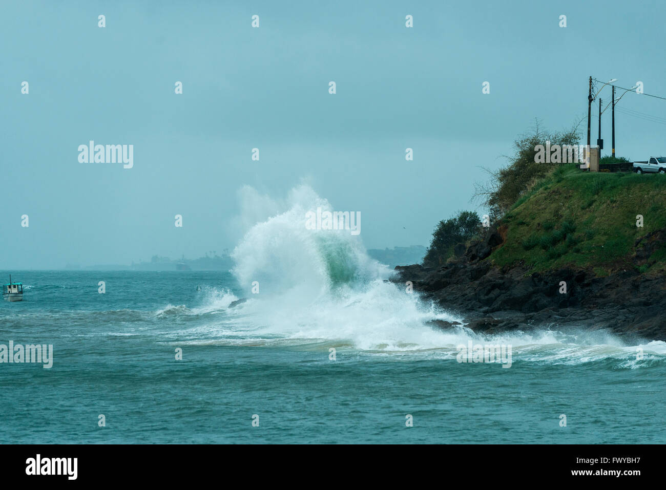 Spiaggia di Porto da barra, Salvador, Bahia, Brasile Foto Stock