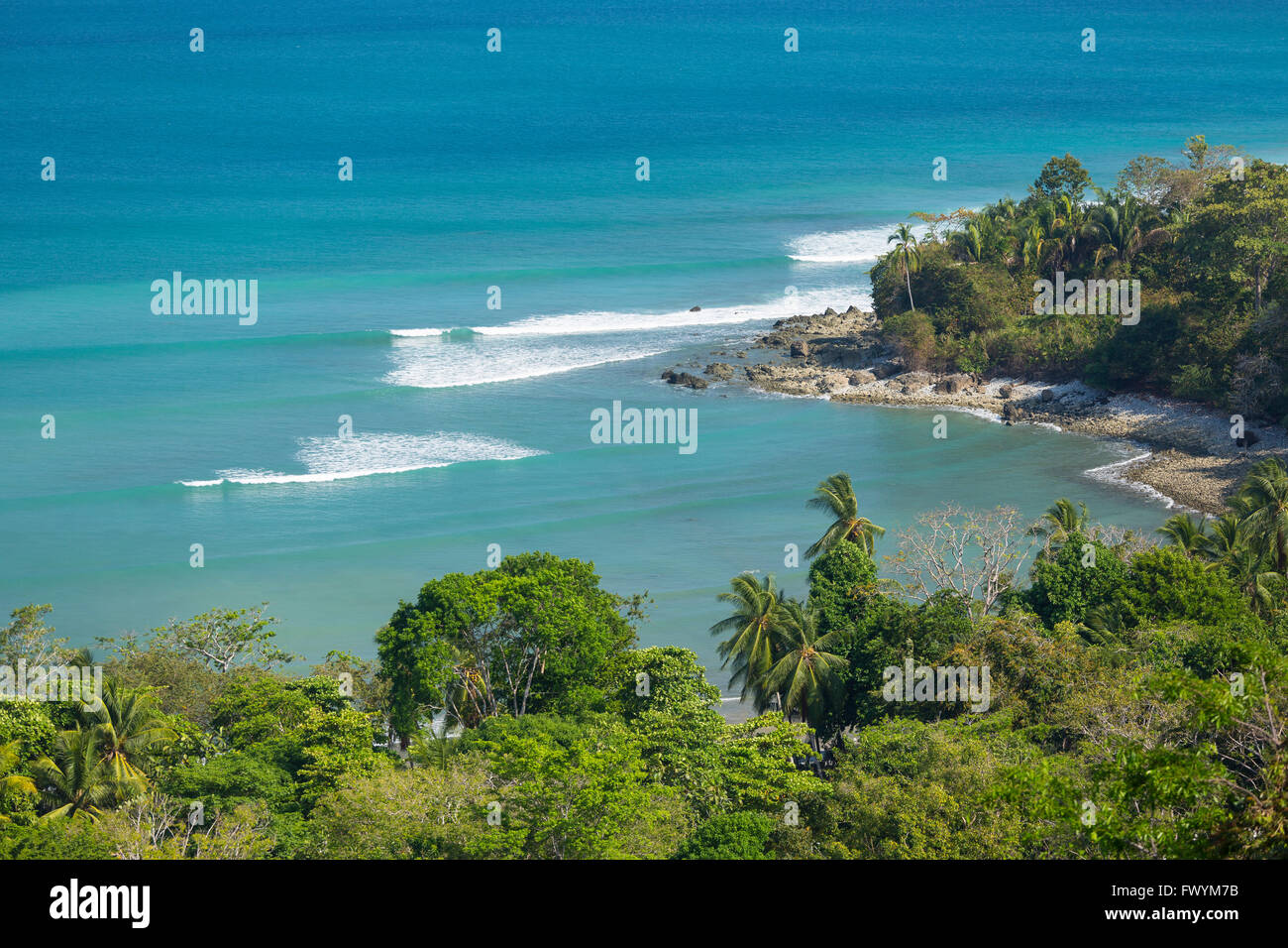Penisola di OSA, COSTA RICA - Pan Dulce spiaggia e l'Oceano Pacifico Foto stock - Alamy
