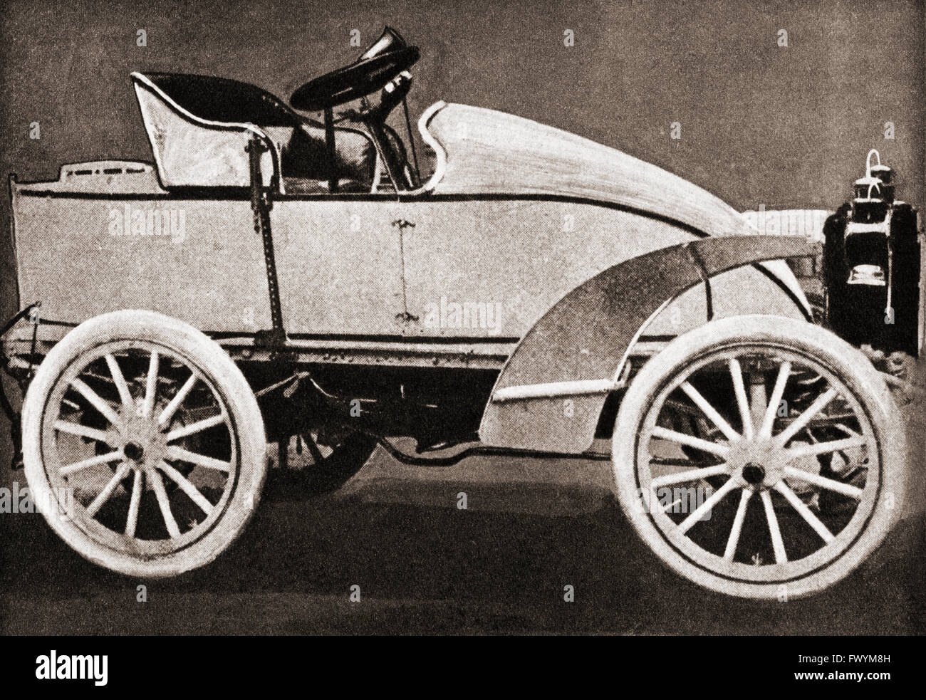 Un Gardner-Serpollet steam-powered auto. Foto Stock