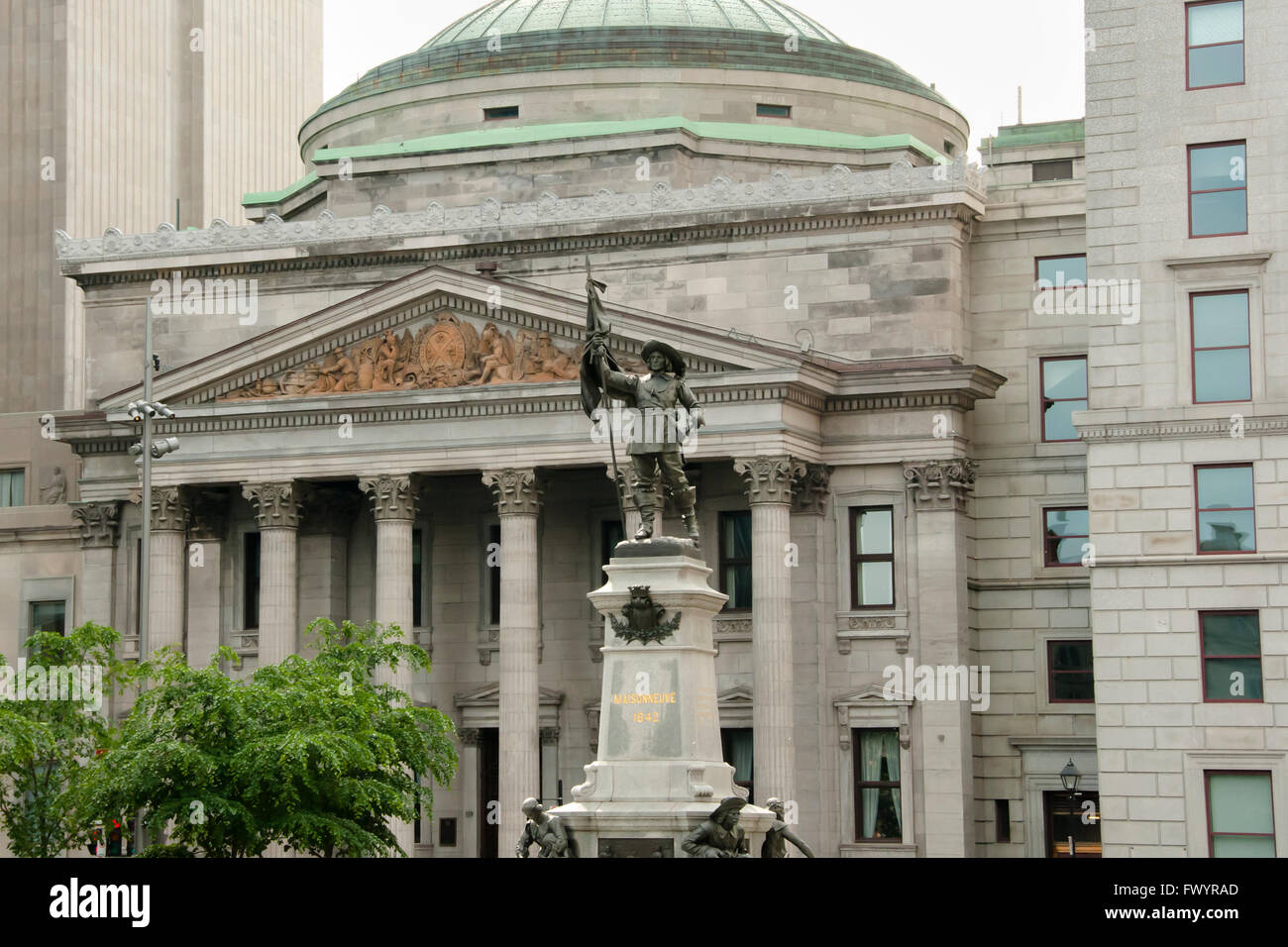Place D'Armes - Montreal - Canada Foto Stock