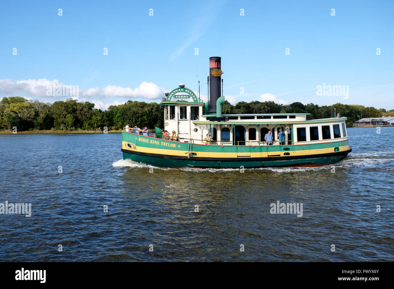 Susie re Taylor Savannah Belles traghetto, GEORGIA, STATI UNITI D'AMERICA Foto Stock