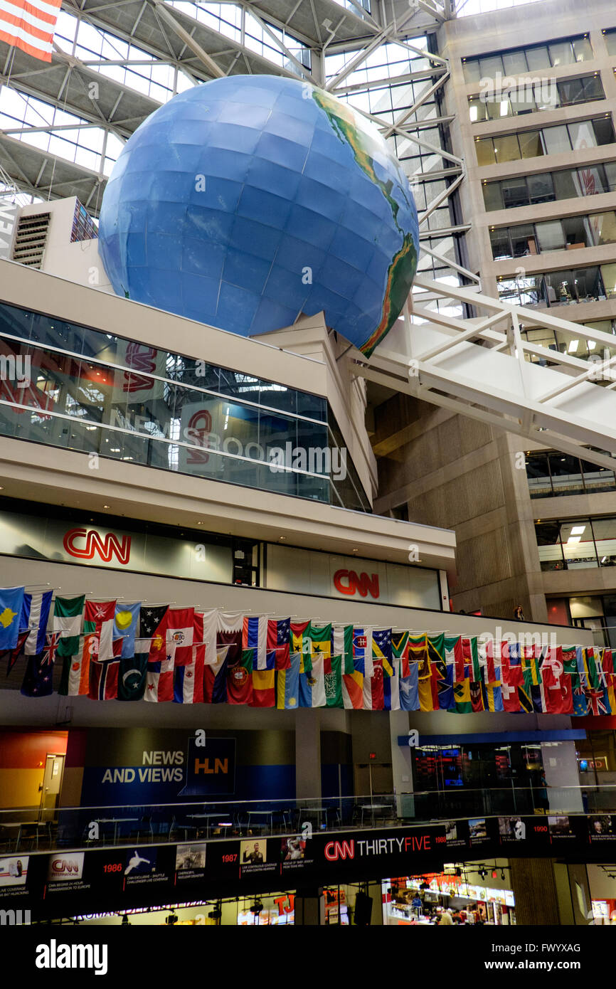 Centro CNN, Atlanta, Georgia, Stati Uniti d'America Foto Stock