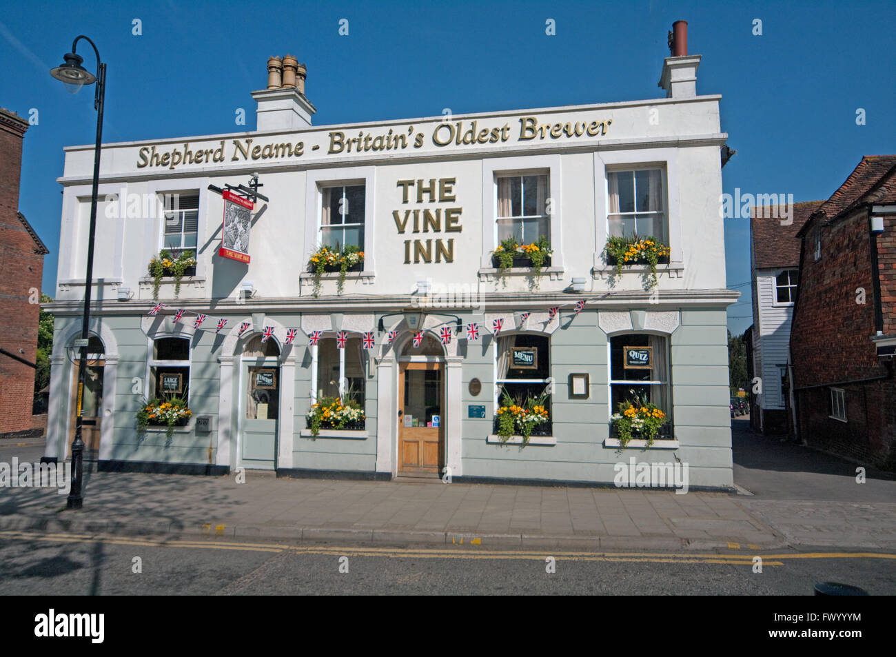 Tenterden, il vitigno Inn Pub, Kent, Inghilterra Foto Stock