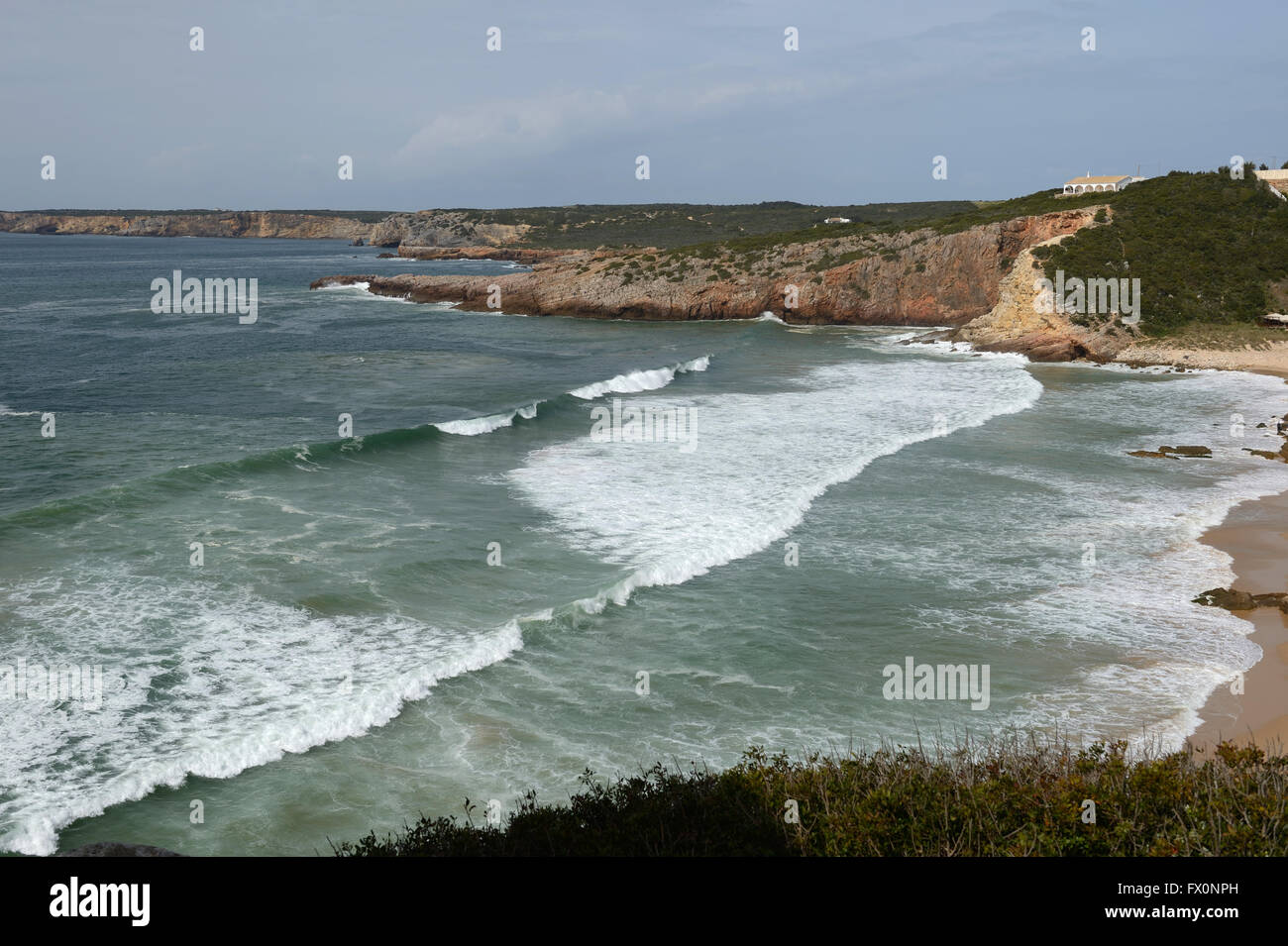 Surf in Algarve Praia do Zavial Foto Stock
