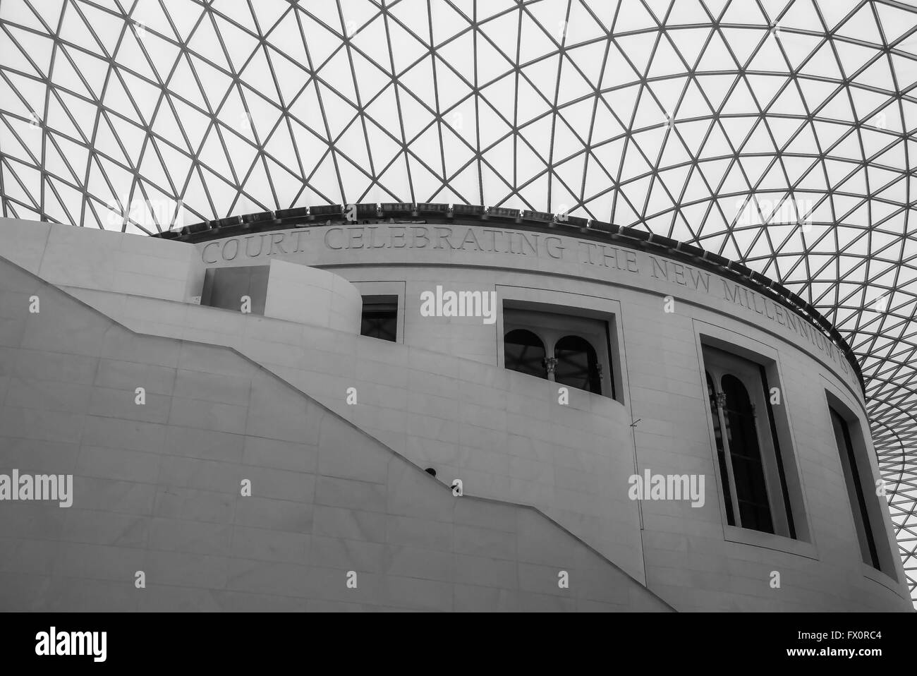 British Museum Millennium Court Foto Stock