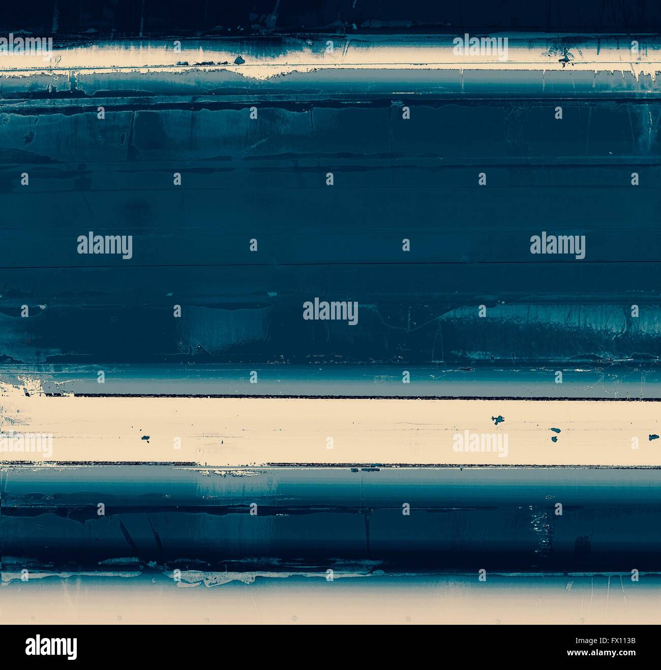 Composizione astratta su testurizzato, vintage sfondo con macchie di grunge. Con il blu, modelli di grigio Foto Stock