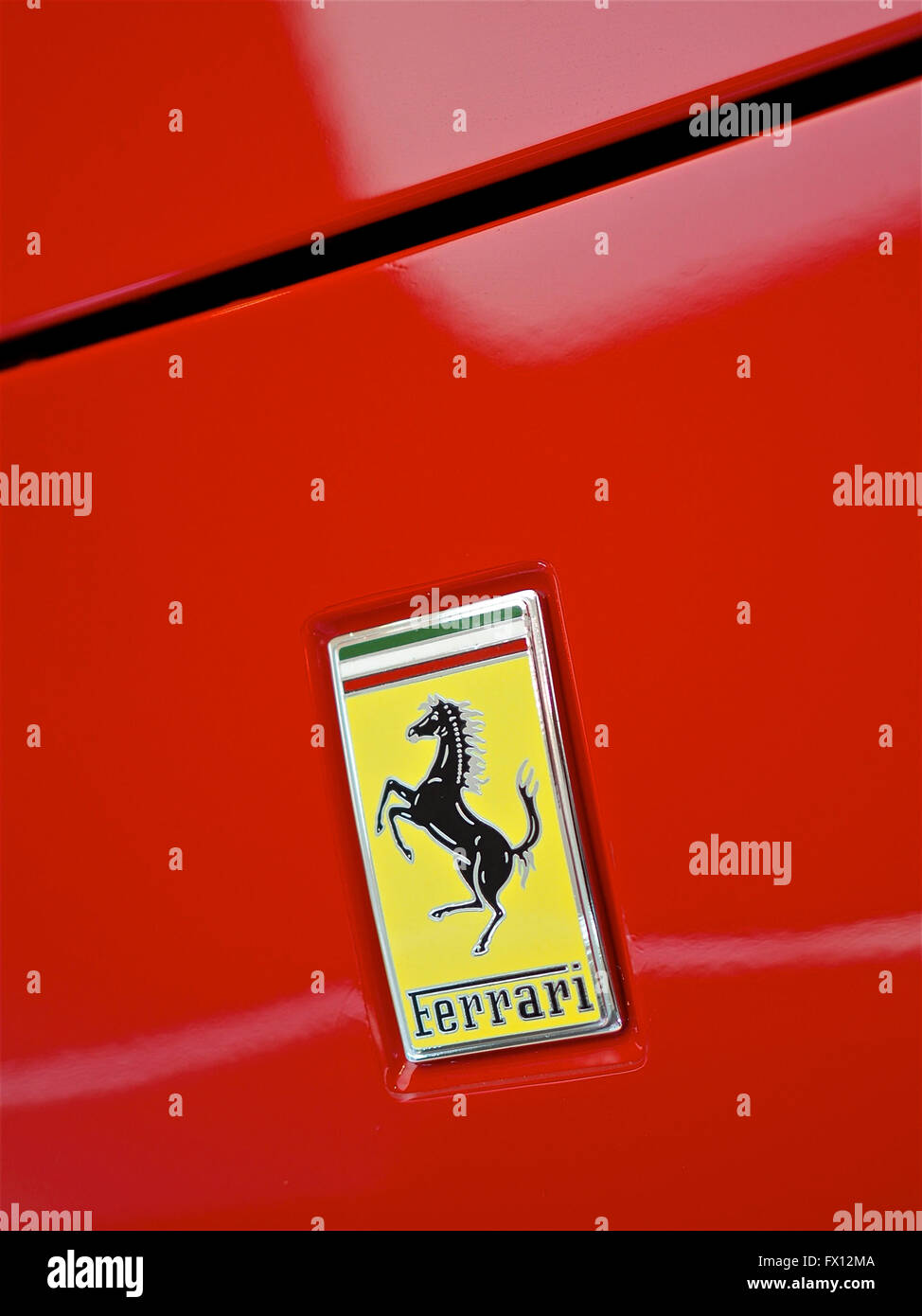 La Ferrari 488 GTB rosso Foto Stock