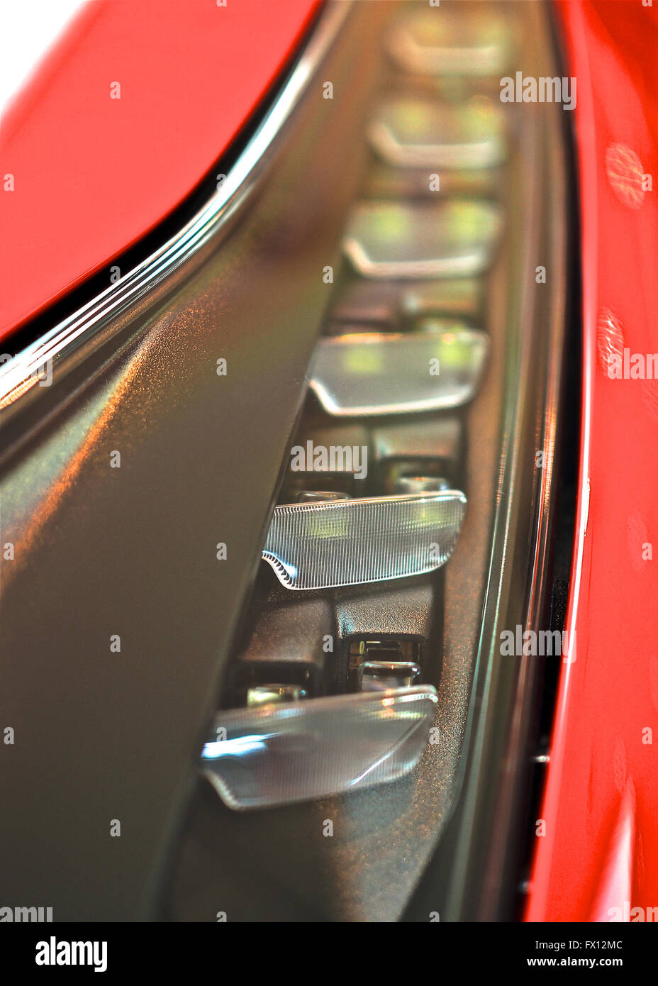 La Ferrari 488 GTB rosso Foto Stock