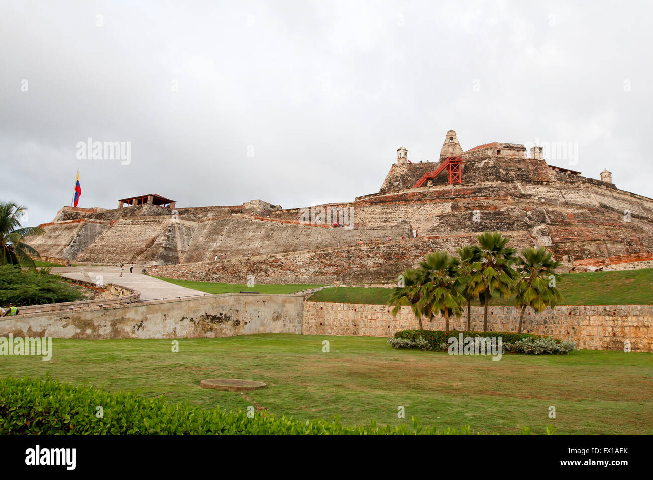 Cartagena, Colombia. Il San Felipe Barajas Castello (Castillo de San Felipe de Barajas) dal 1657 Foto Stock