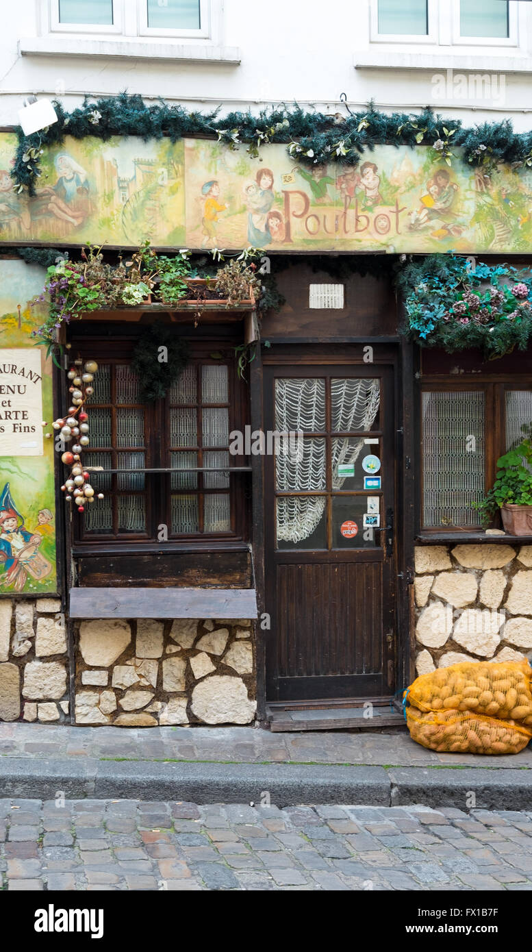Le Poulbot Montmartre a Parigi Foto Stock