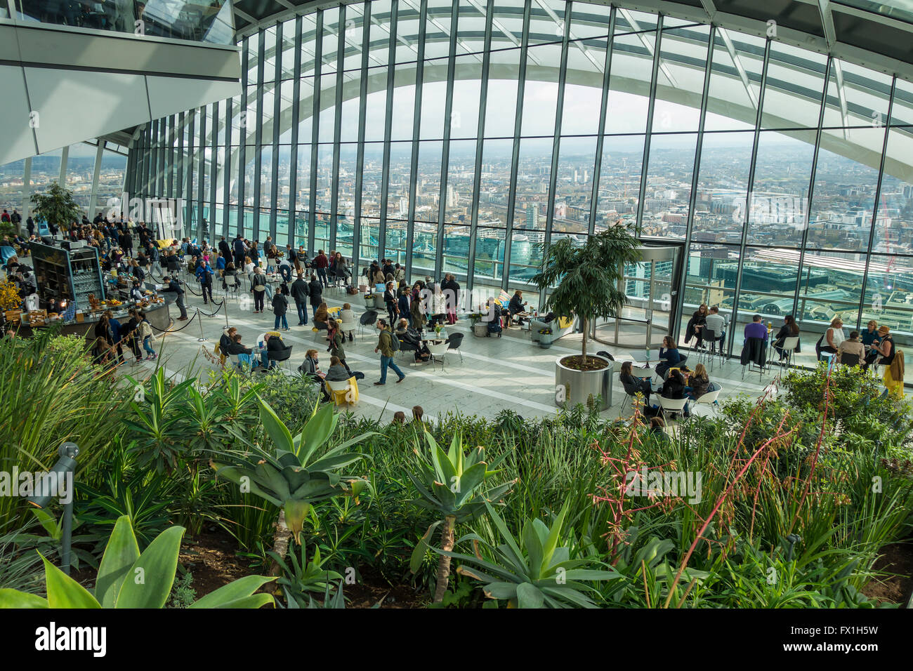 Sky Garden 20 Fenchurch Street London Inghilterra England Foto Stock