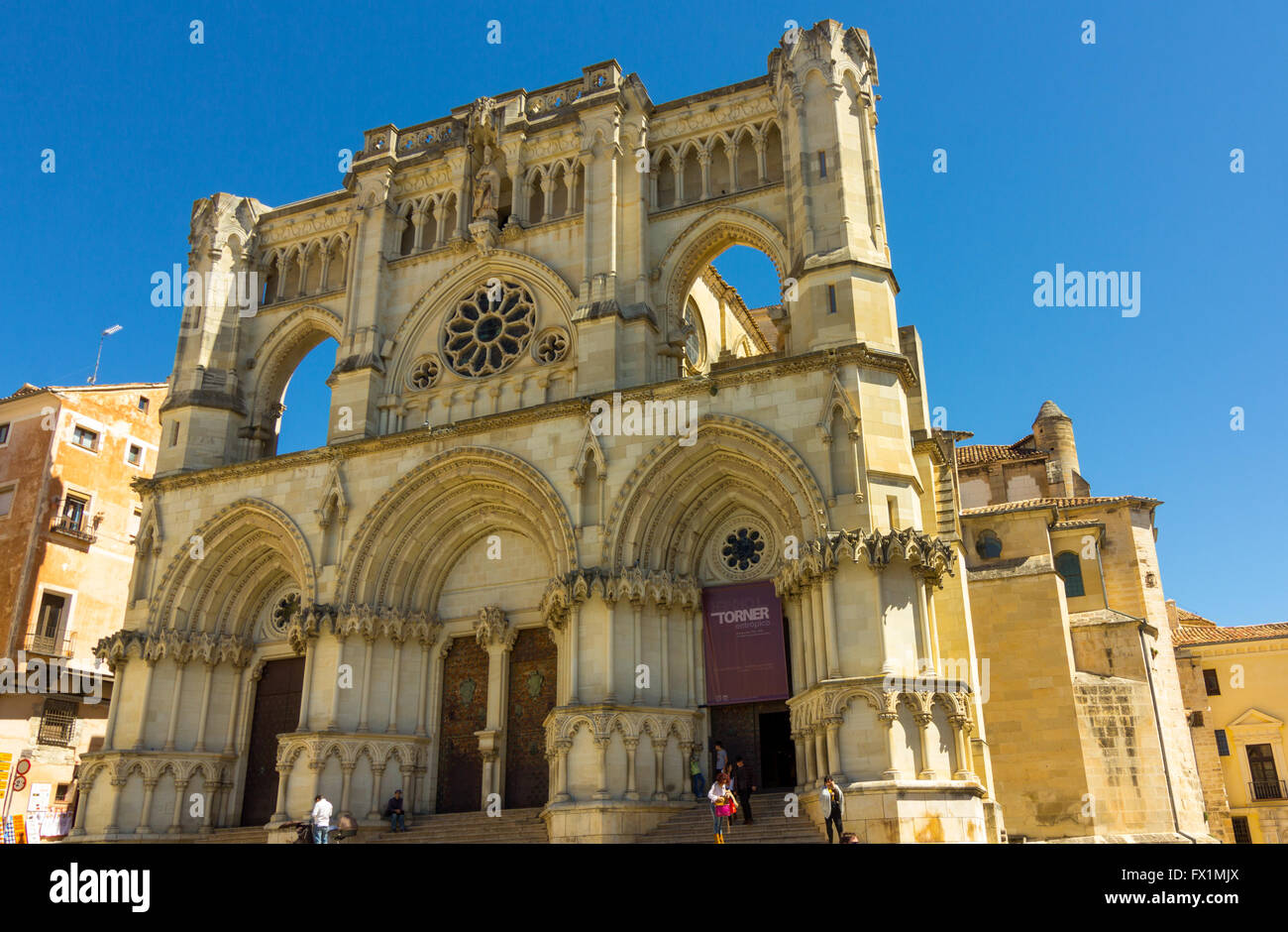 Famosa Cattedrale di Cuenca in Spagna Foto Stock