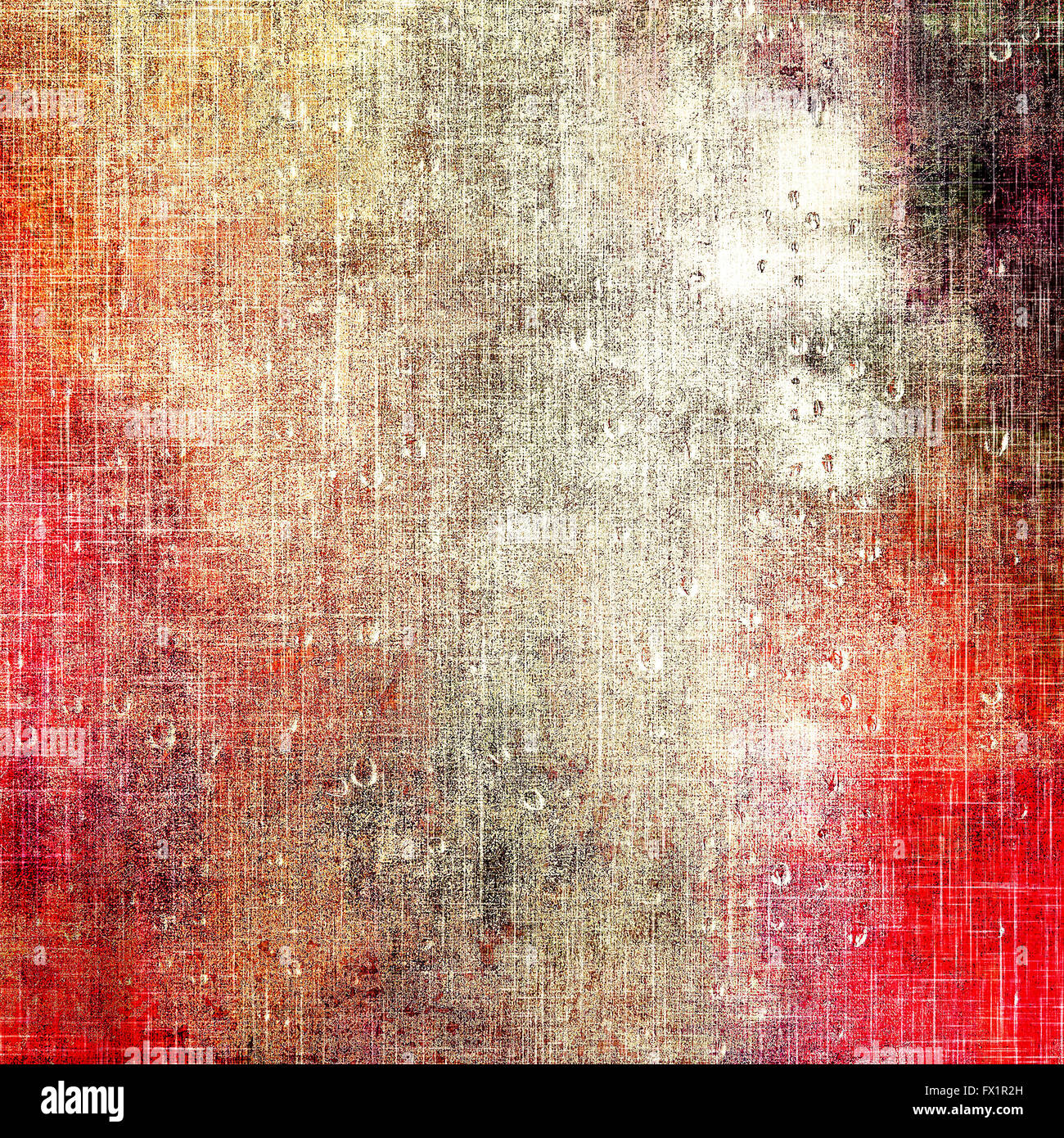 Composizione astratta su testurizzato, vintage sfondo con macchie di grunge. Con diverse configurazioni di colore: giallo (beige); rosso (colore arancio); marrone Foto Stock