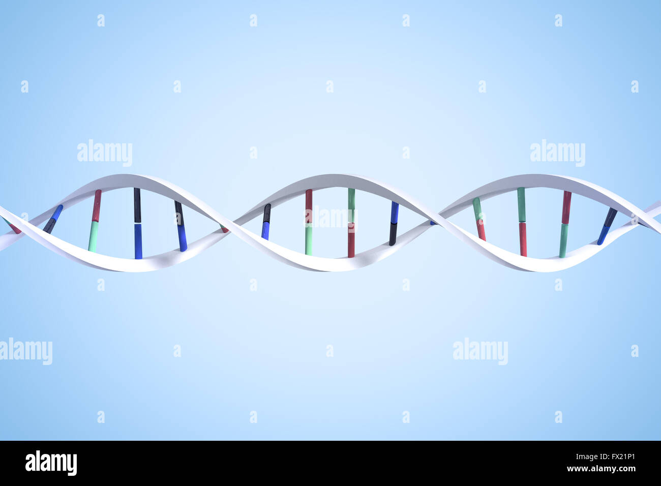 Immagine composita della immagine di elica di DNA Foto Stock