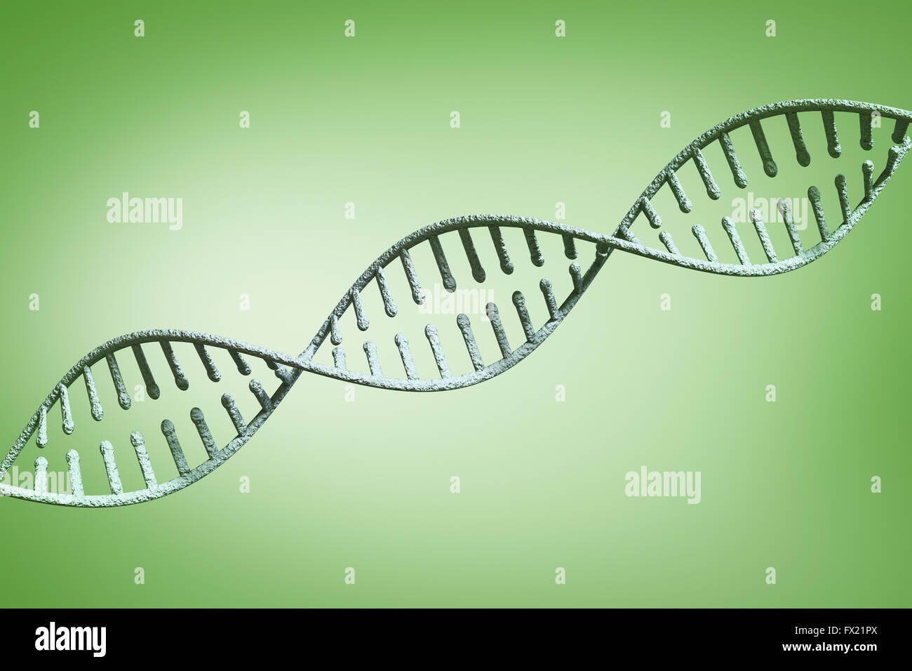 Immagine composita della vista di un DNA Foto Stock