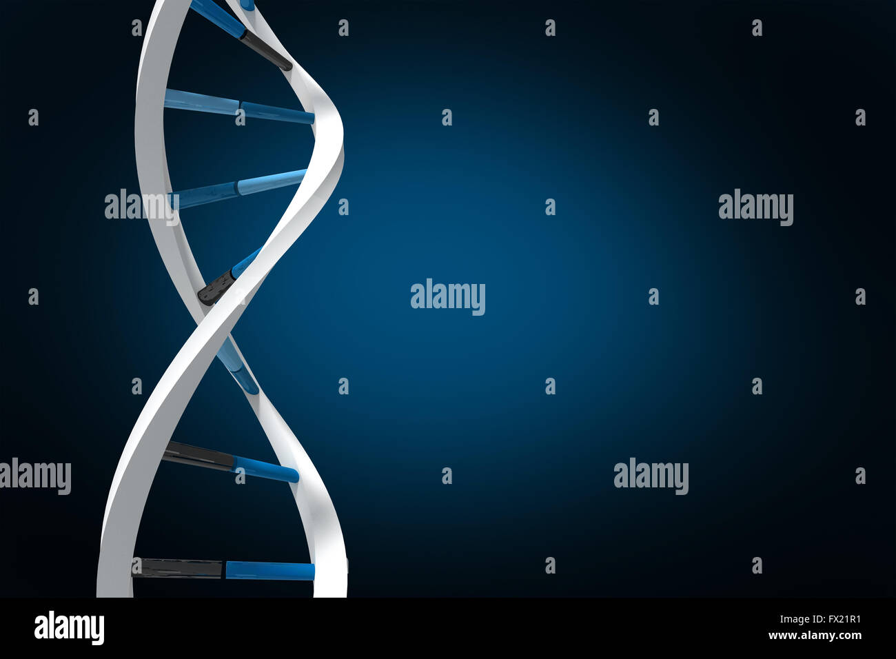Immagine composita della immagine di elica di DNA Foto Stock