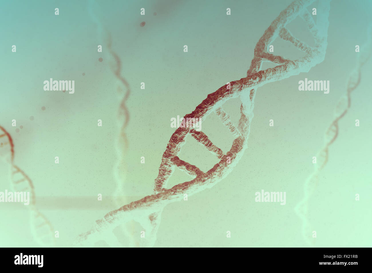 Immagine composita di immagine di un DNA Foto Stock